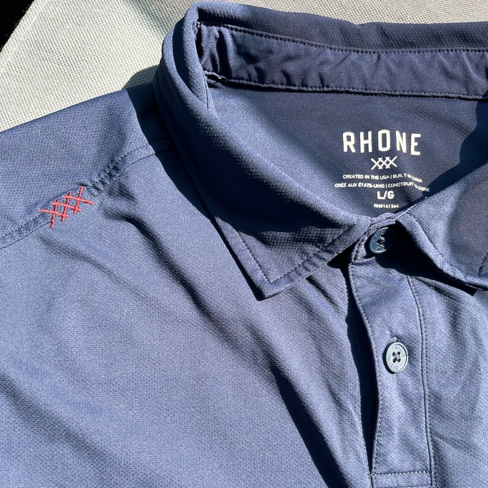 Rhone mens large polo performance shirt